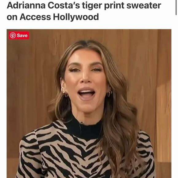 A.L.C. Lola Black & Tan Tiger Print Knit Sweater Size Small - Picture 13 of 16